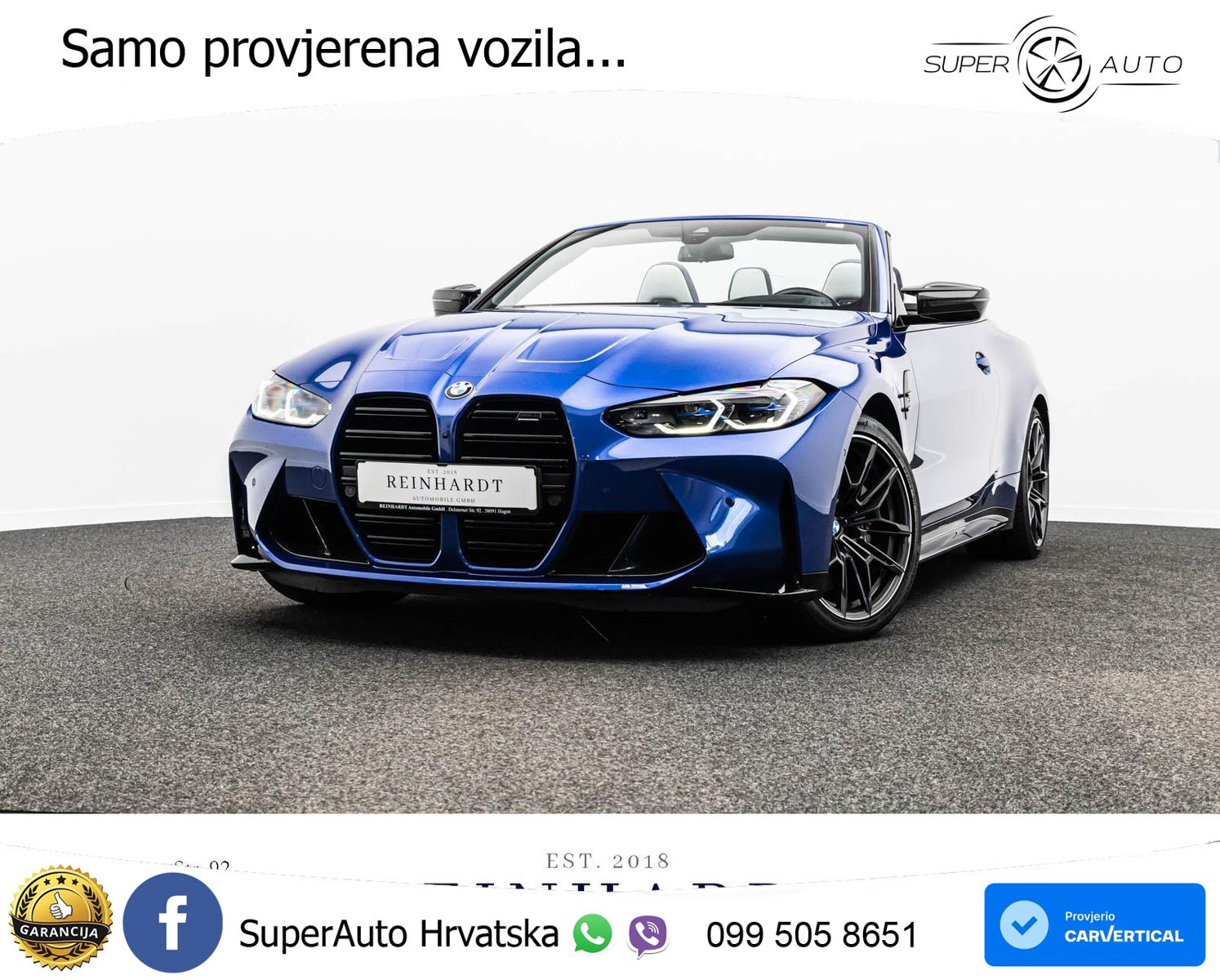 BMW M4 Convertible Competition 3.0 (510 KS) xDrive Steptronic