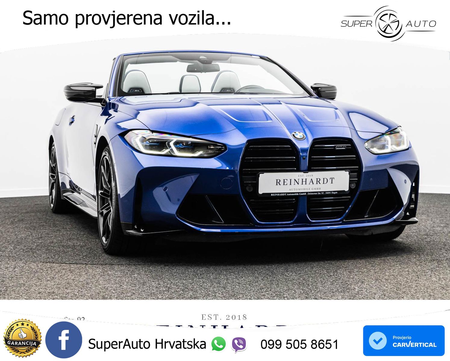 BMW M4 Convertible Competition 3.0 (510 KS) xDrive Steptronic