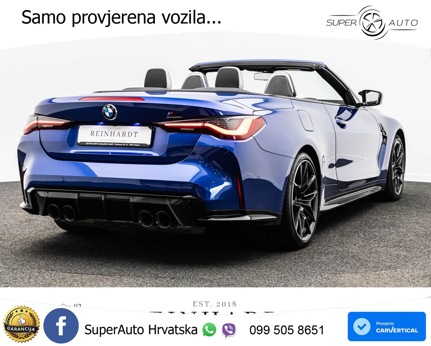 BMW M4 Convertible Competition 3.0 (510 KS) xDrive Steptronic