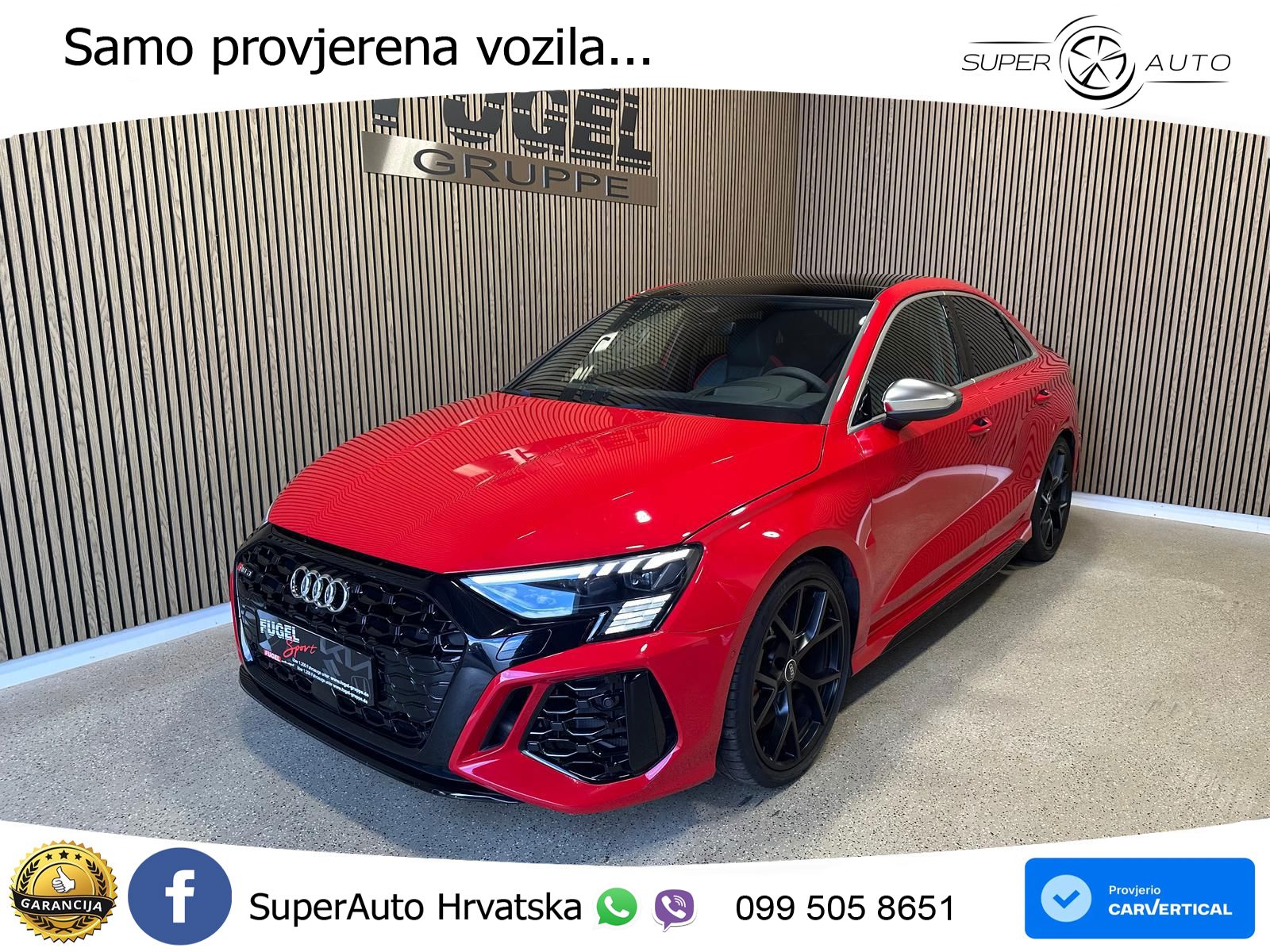Audi RS3 Sedan 2.5 TFSI (400 KS) quattro S tronic LED+GR SJED+ACC