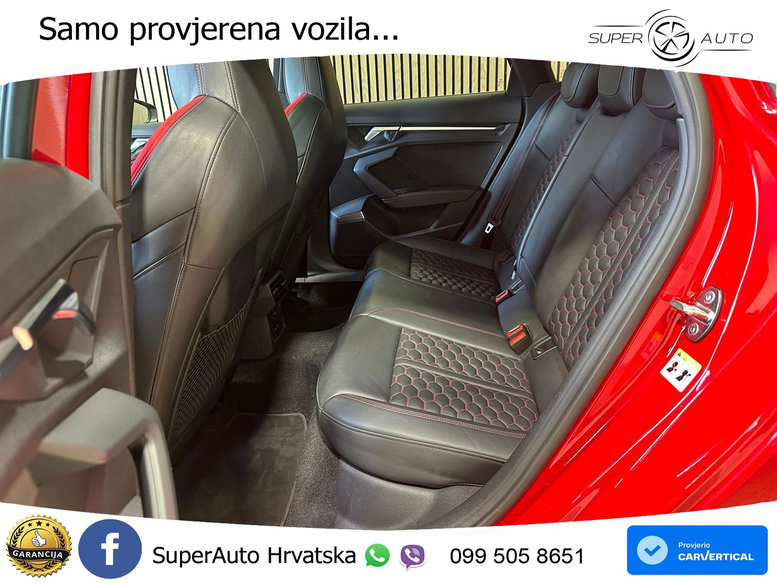 Audi RS3 Sedan 2.5 TFSI (400 KS) quattro S tronic LED+GR SJED+ACC