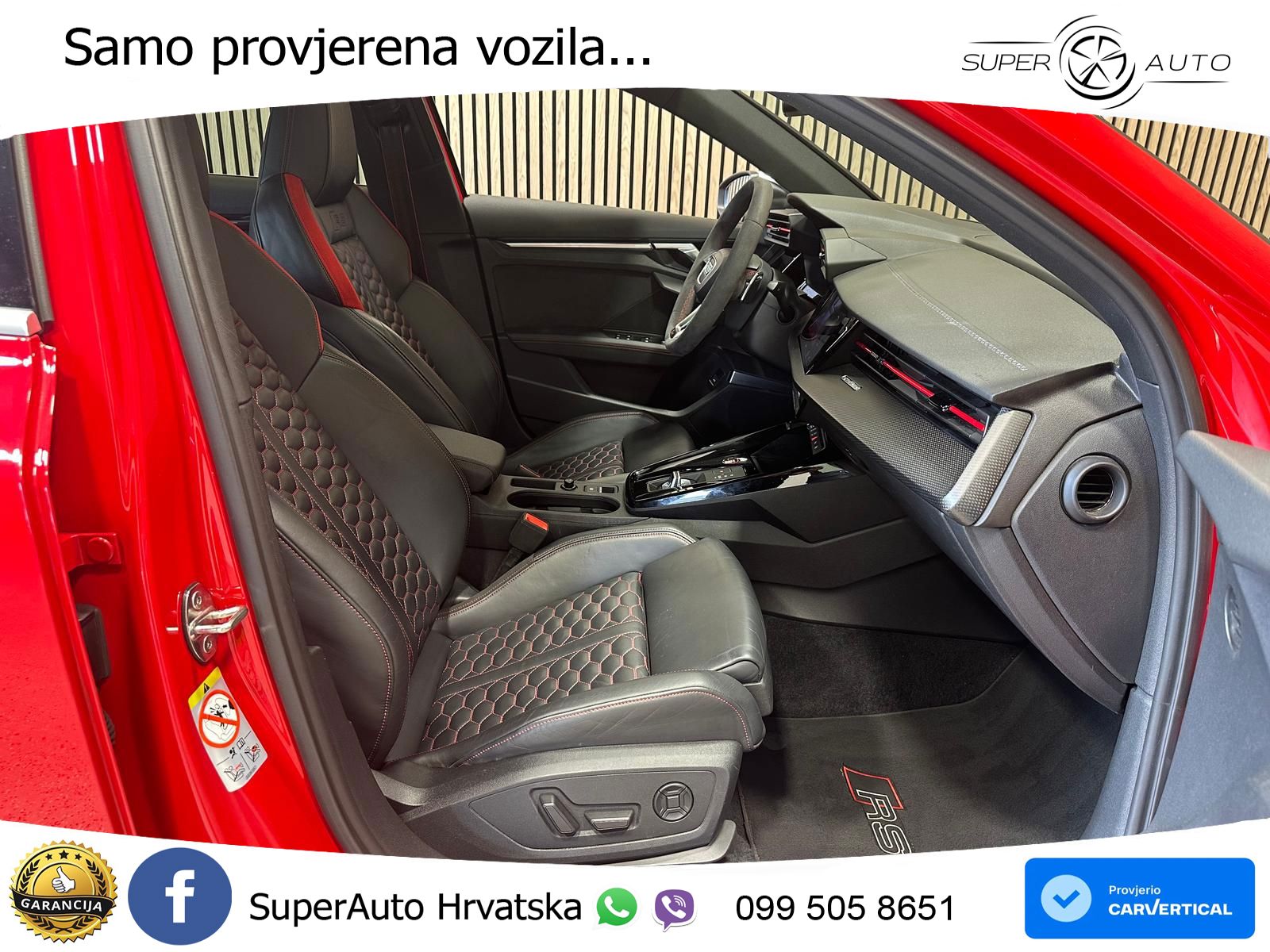 Audi RS3 Sedan 2.5 TFSI (400 KS) quattro S tronic LED+GR SJED+ACC