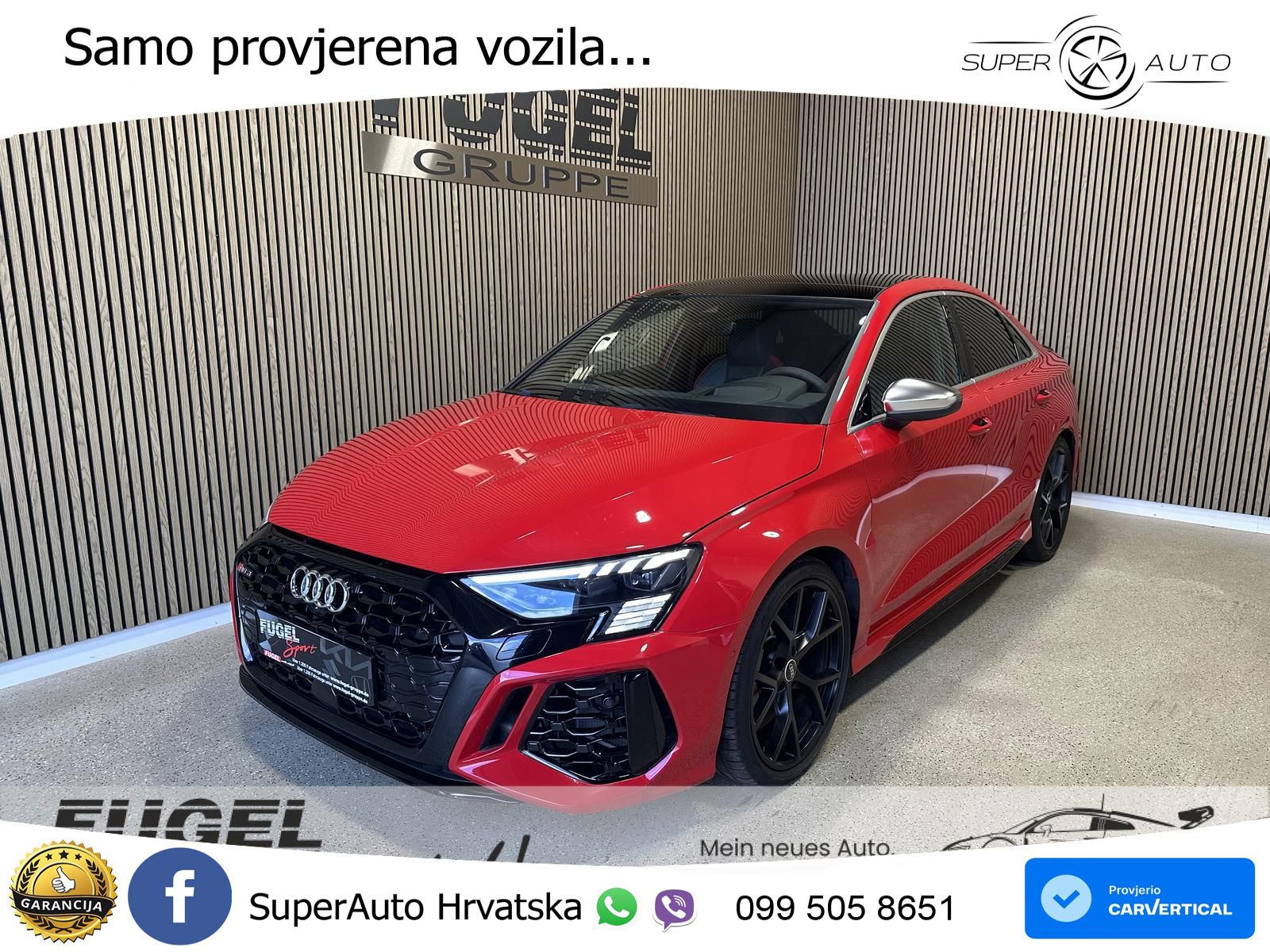 Audi RS3 Sedan 2.5 TFSI (400 KS) quattro S tronic LED+GR SJED+ACC