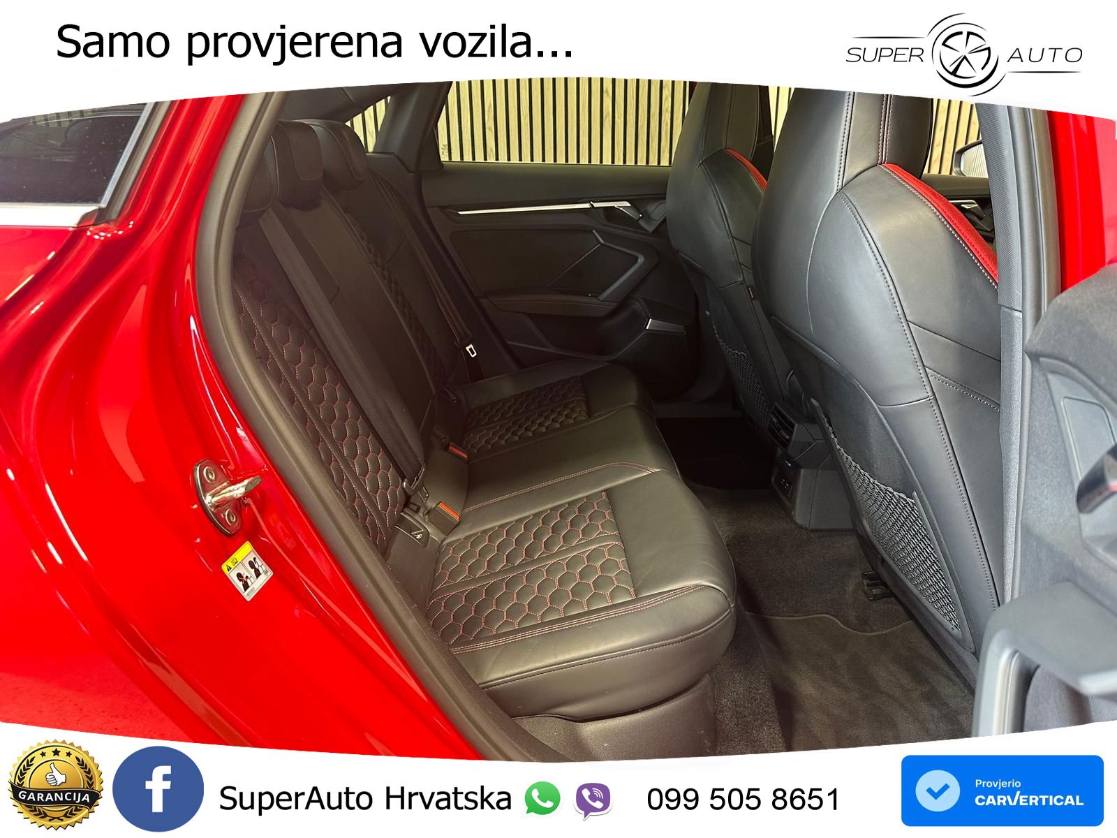 Audi RS3 Sedan 2.5 TFSI (400 KS) quattro S tronic LED+GR SJED+ACC