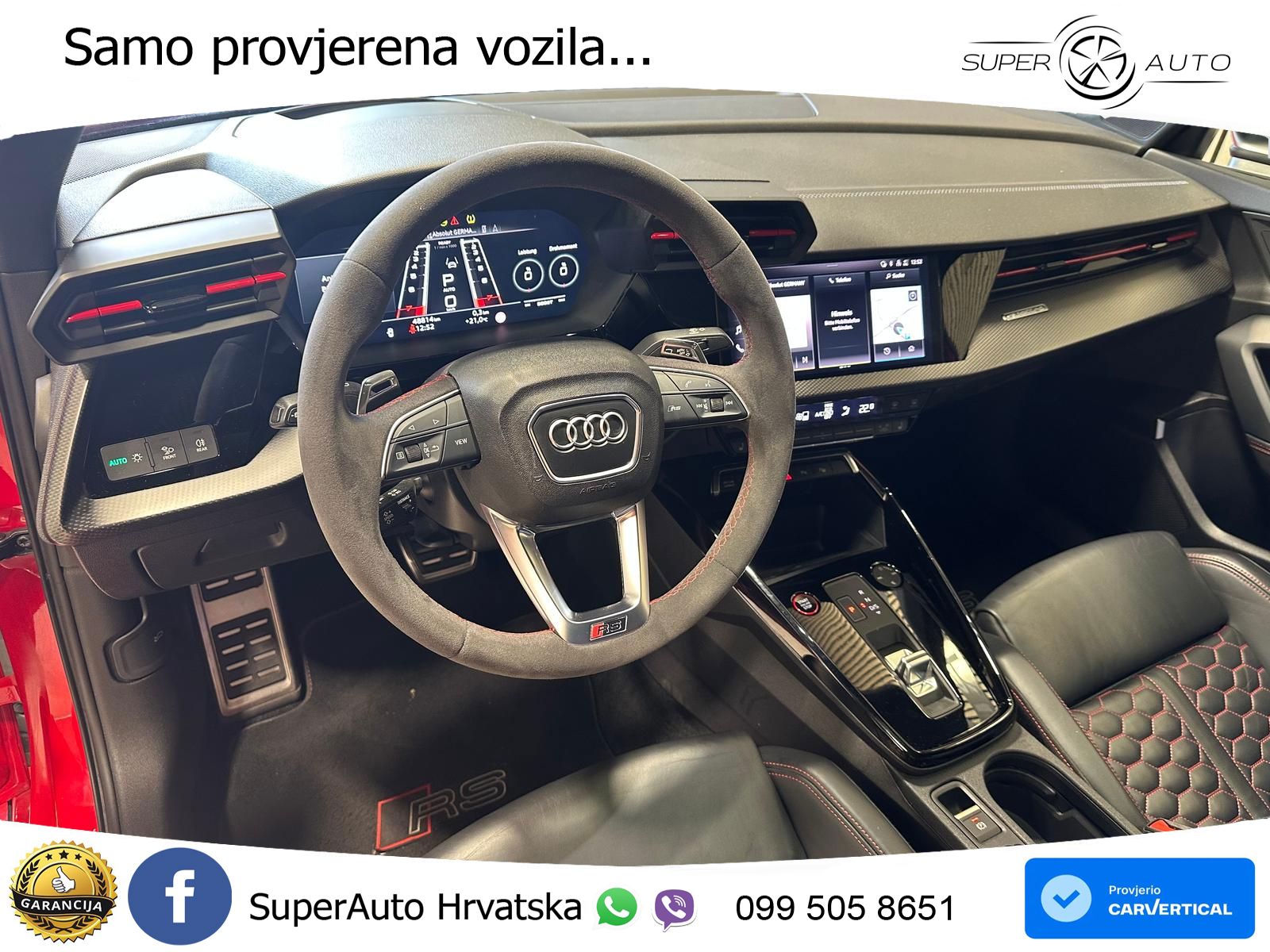 Audi RS3 Sedan 2.5 TFSI (400 KS) quattro S tronic LED+GR SJED+ACC
