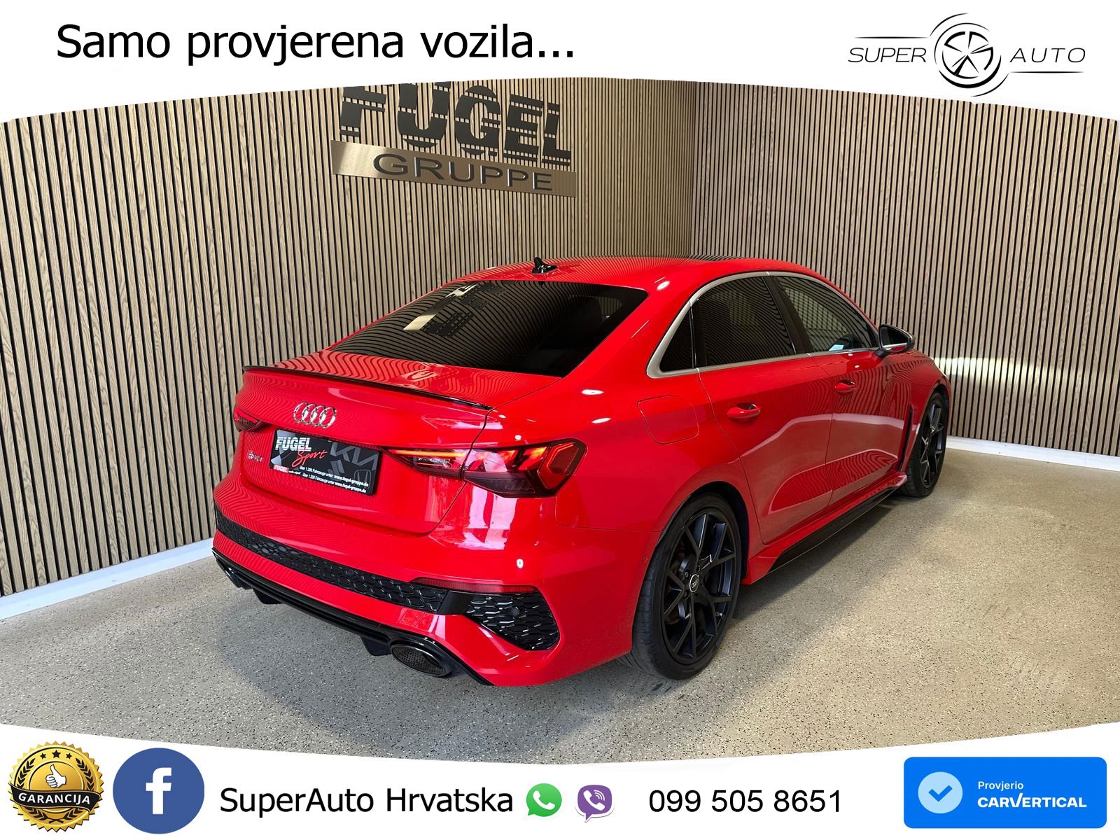 Audi RS3 Sedan 2.5 TFSI (400 KS) quattro S tronic LED+GR SJED+ACC