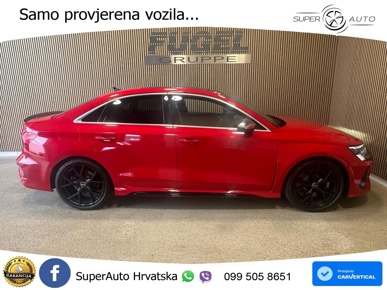 Audi RS3 Sedan 2.5 TFSI (400 KS) quattro S tronic LED+GR SJED+ACC