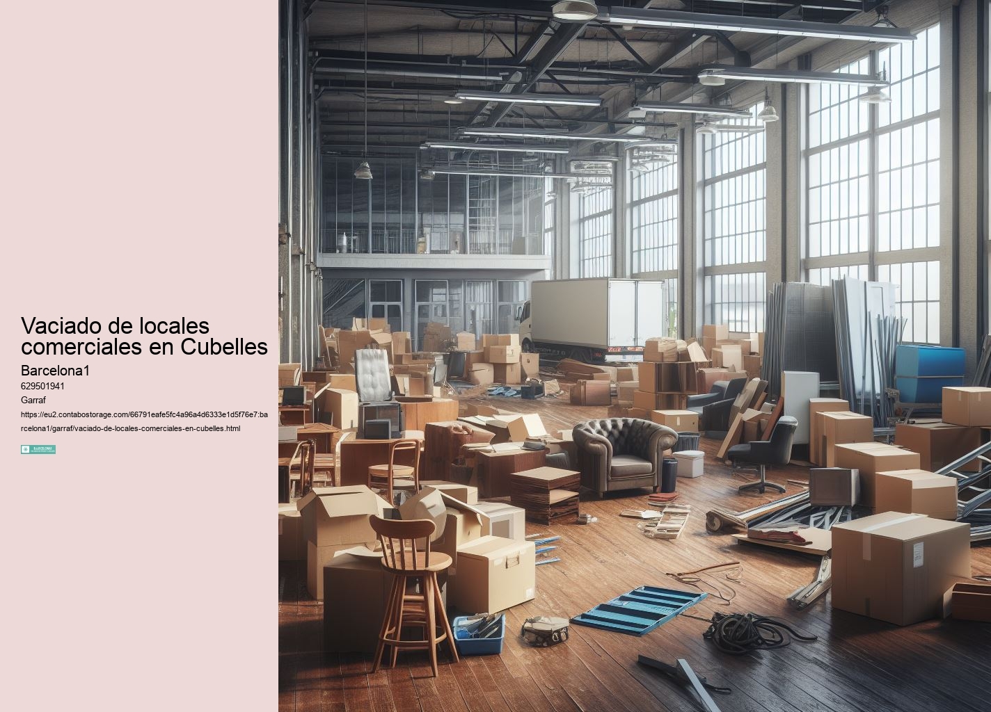 Vaciado de locales comerciales en Cubelles