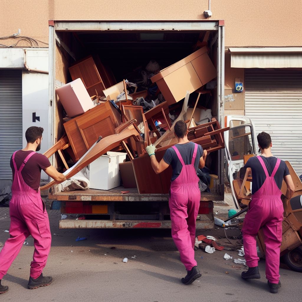 Operativo de vaciado de espacios para comercio en Santa Coloma de Gramenet