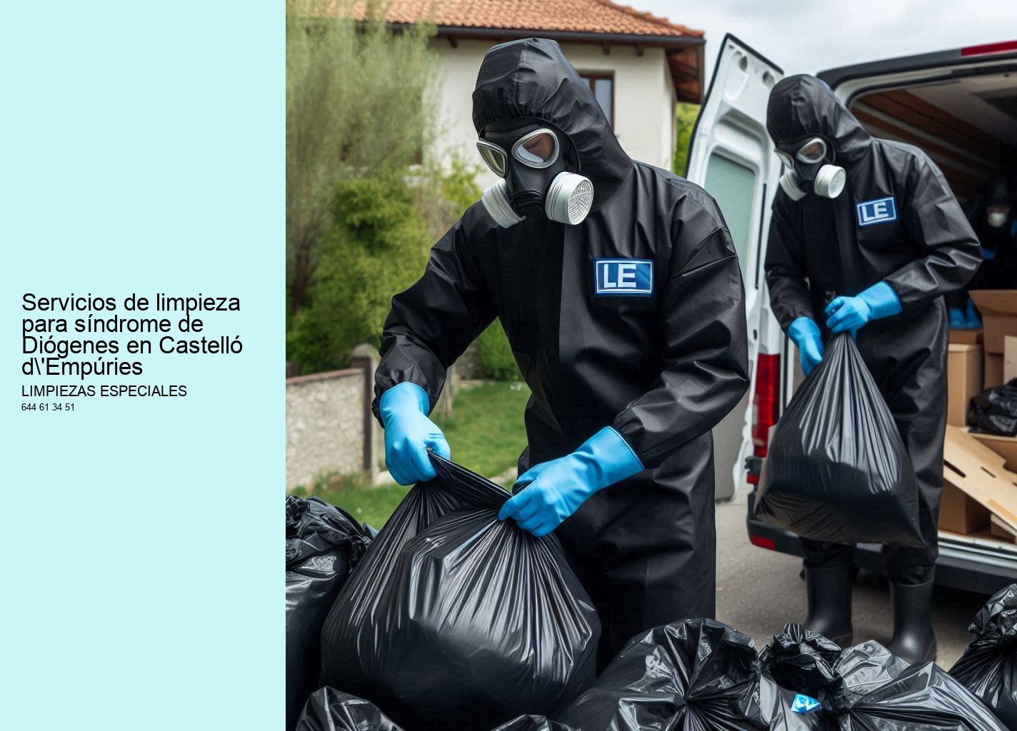 Servicios de limpieza para síndrome de Diógenes en Castelló d'Empúries