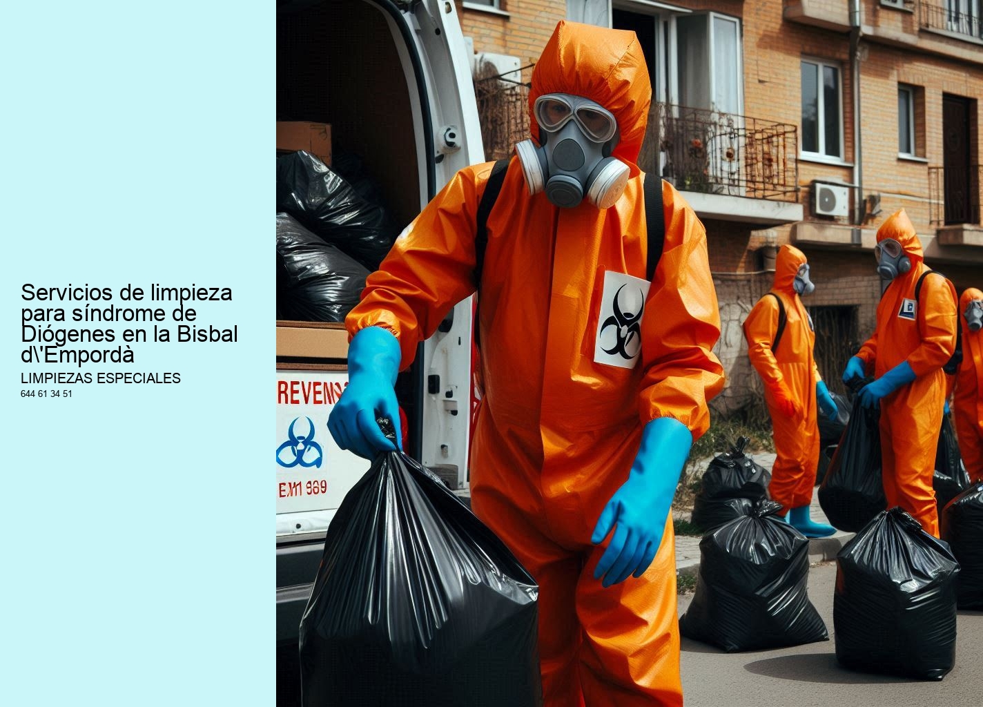 Servicios de limpieza para síndrome de Diógenes en la Bisbal d'Empordà