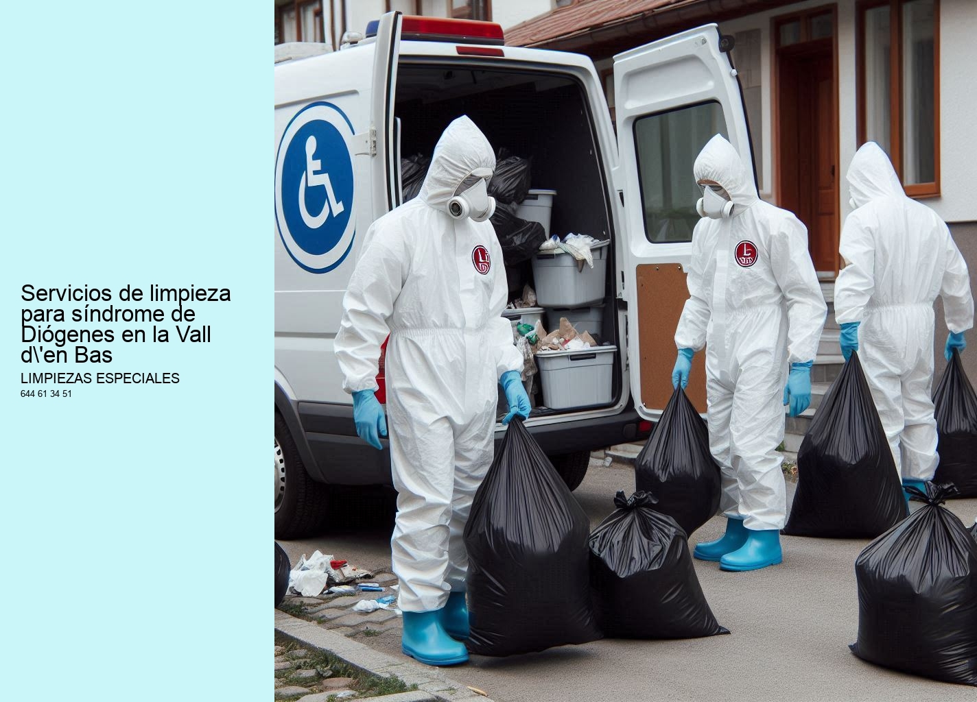 Servicios de limpieza para síndrome de Diógenes en la Vall d'en Bas