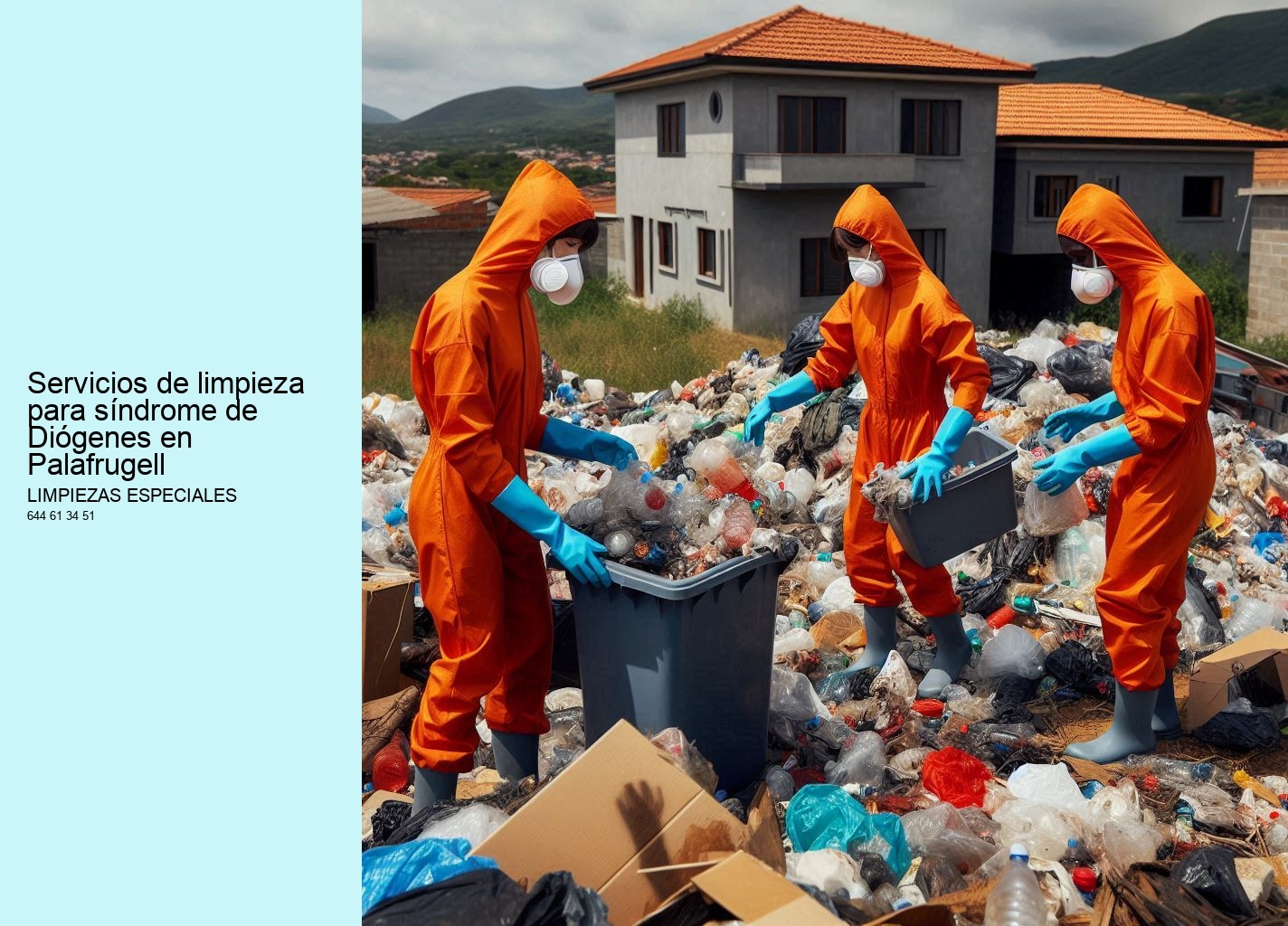 Servicios de limpieza para síndrome de Diógenes en Palafrugell
