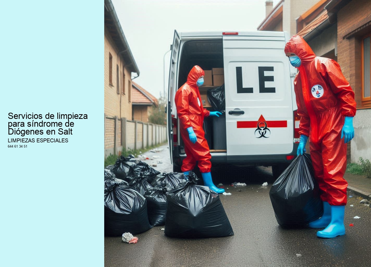Servicios de Limpiezas Especiales para el síndrome de Diógenes