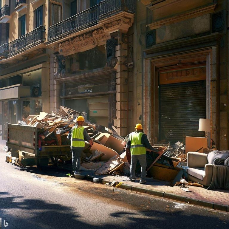 Vaciado de locales comerciales en San Sebastian de los Reyes