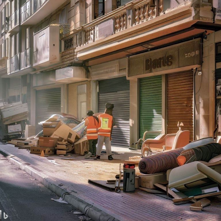 Vaciado de locales comerciales en Moralzarzal