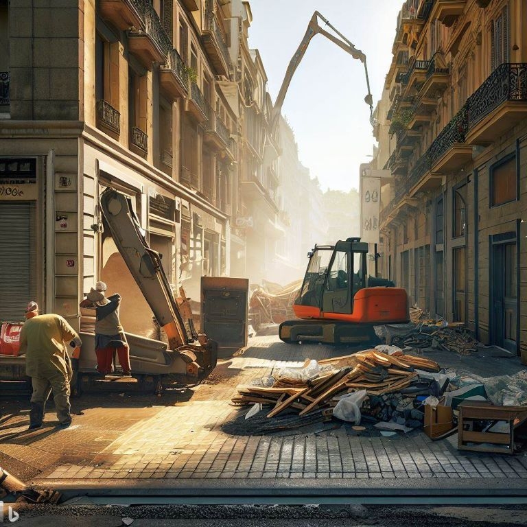 Vaciado de locales comerciales en El Molar