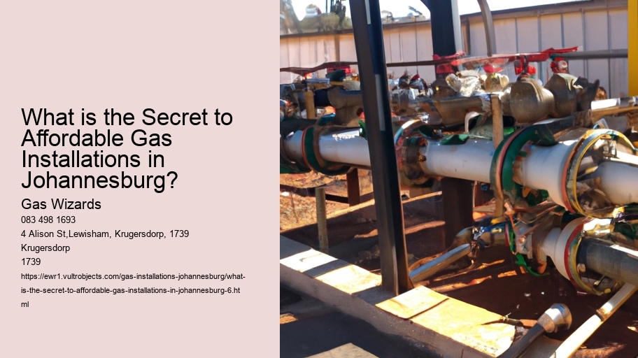 What is the Secret to Affordable Gas Installations in Johannesburg?