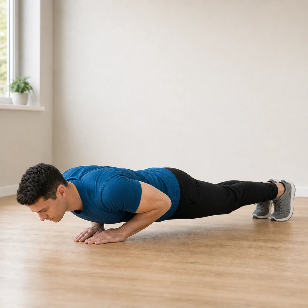 Close Grip Push-Up - Step 3 of 5: Go as low as you can with control