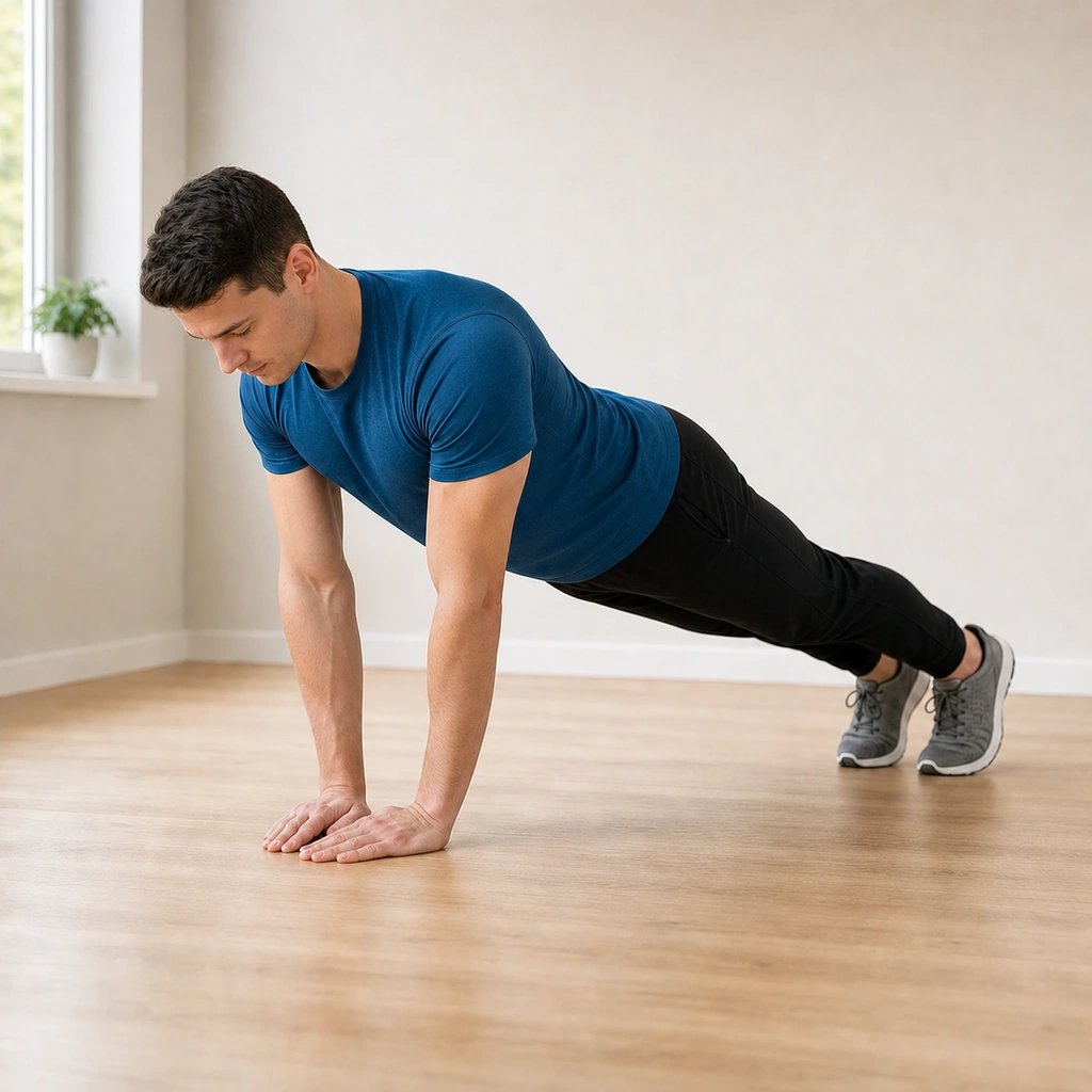 Close Grip Push-Up - Step 4 of 5: Push back up to start