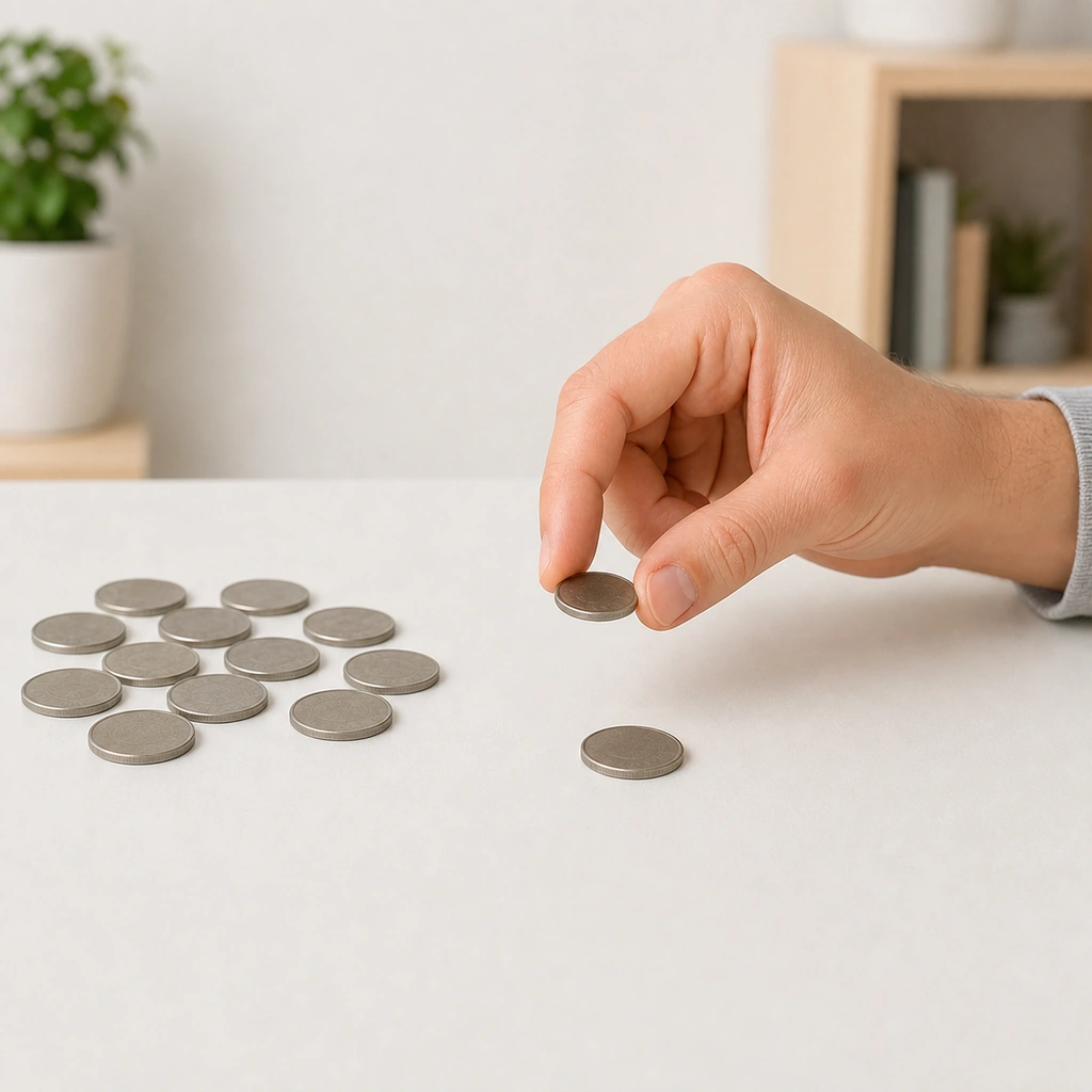 Coin Pickup and Stack - Step 2 of 5: Move it to a designated spot