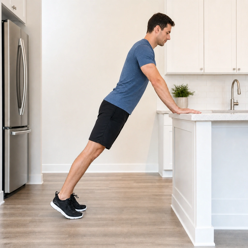 Counter Push-Up - Step 5 of 5: Full arm extension
