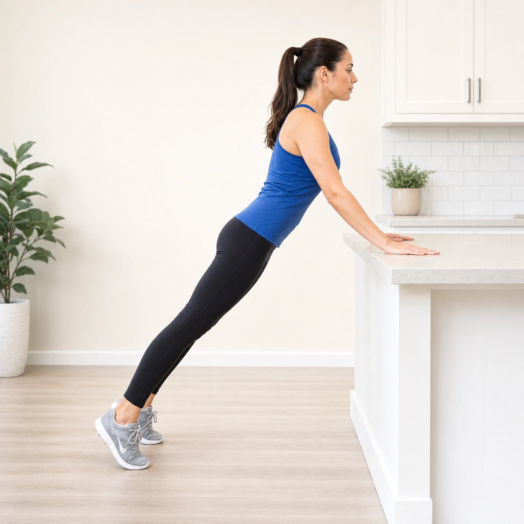 Counter-Top Push-Up - Step 5 of 5: Repeat with control