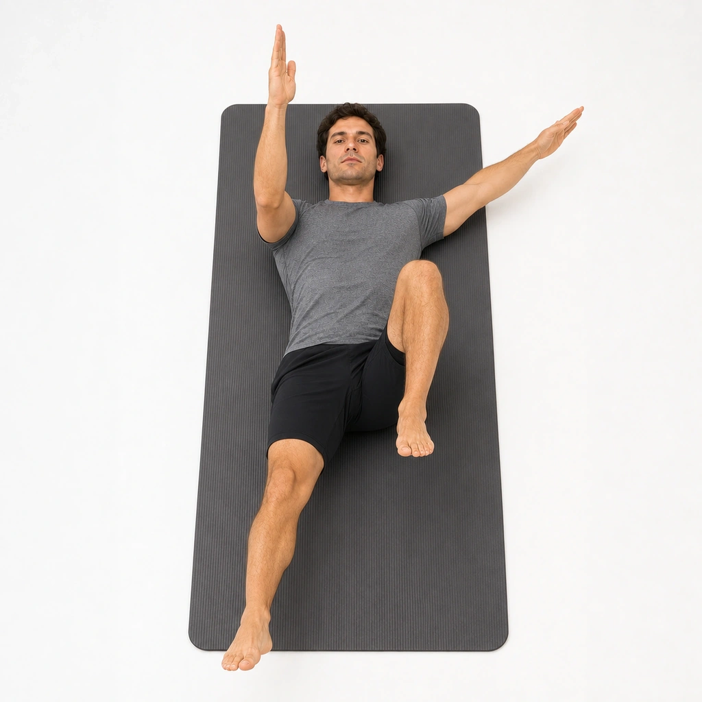 Dead Bug - Contralateral - Step 5 of 7: Keep back completely flat