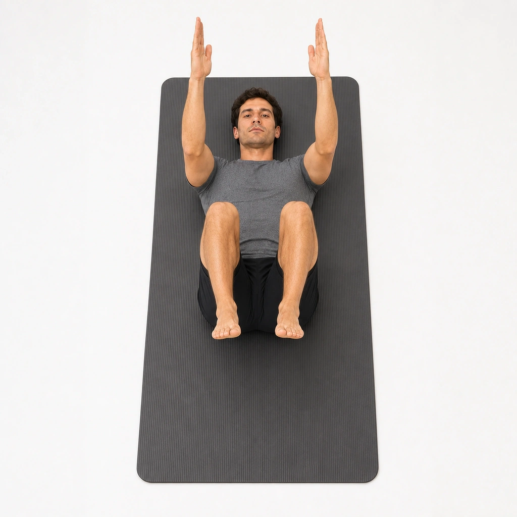 Dead Bug - Contralateral - Step 6 of 7: Return both limbs to start