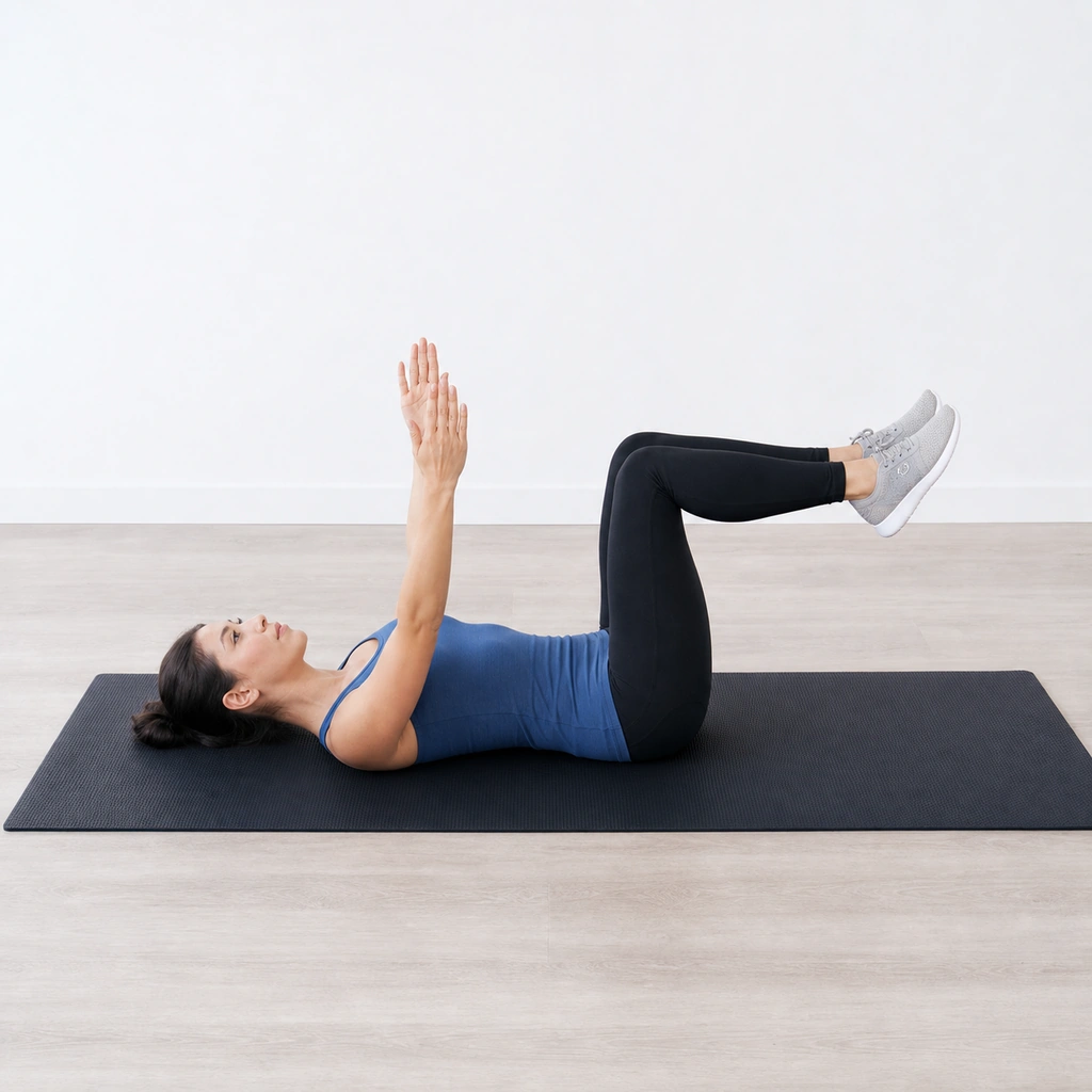 Dead Bug - Leg Extension - Step 6 of 6: Repeat with left leg