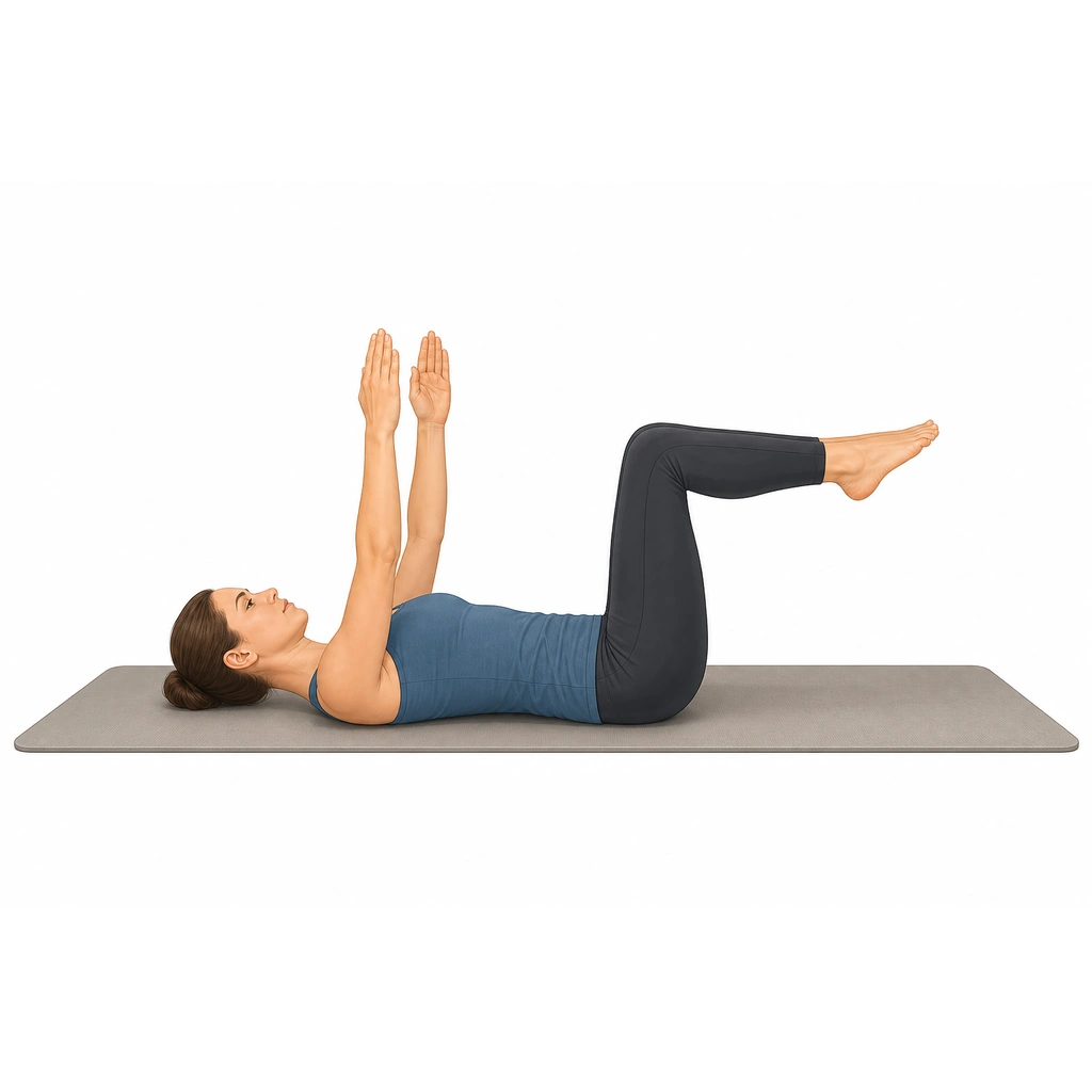 Dead Bug with Neck Neutral - Step 4 of 5: Return to start position