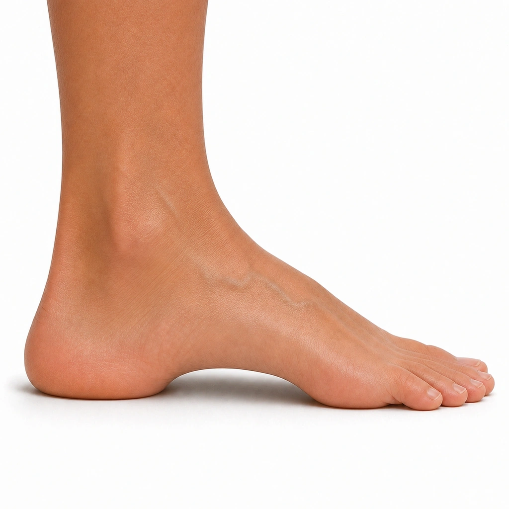 Doming with Heel Down - Step 2 of 6: While maintaining heel pressure, dome the arch upward