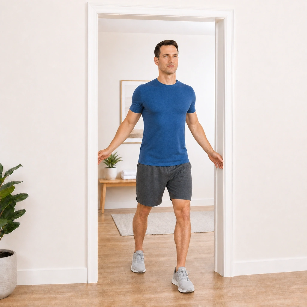 Doorway Chest Stretch - Step 5 of 5: Relax and repeat