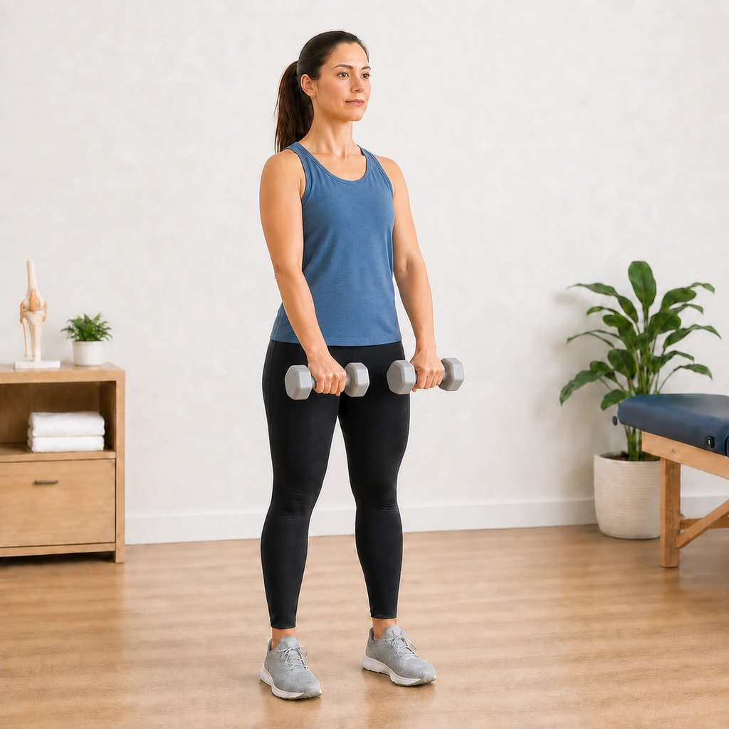 Dumbbell Front Raise - Step 5 of 5: Repeat