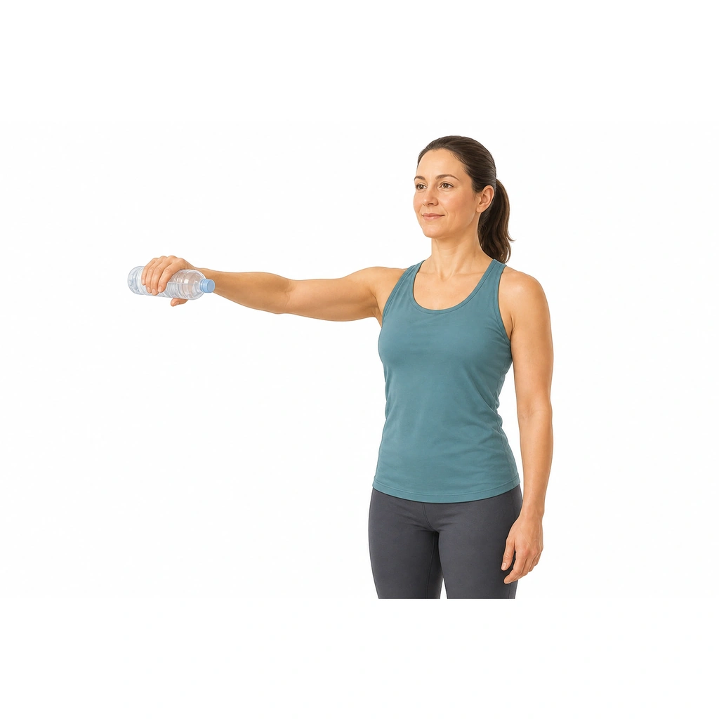 Empty Can Raise - Step 3 of 5: Stop when arm is at shoulder height