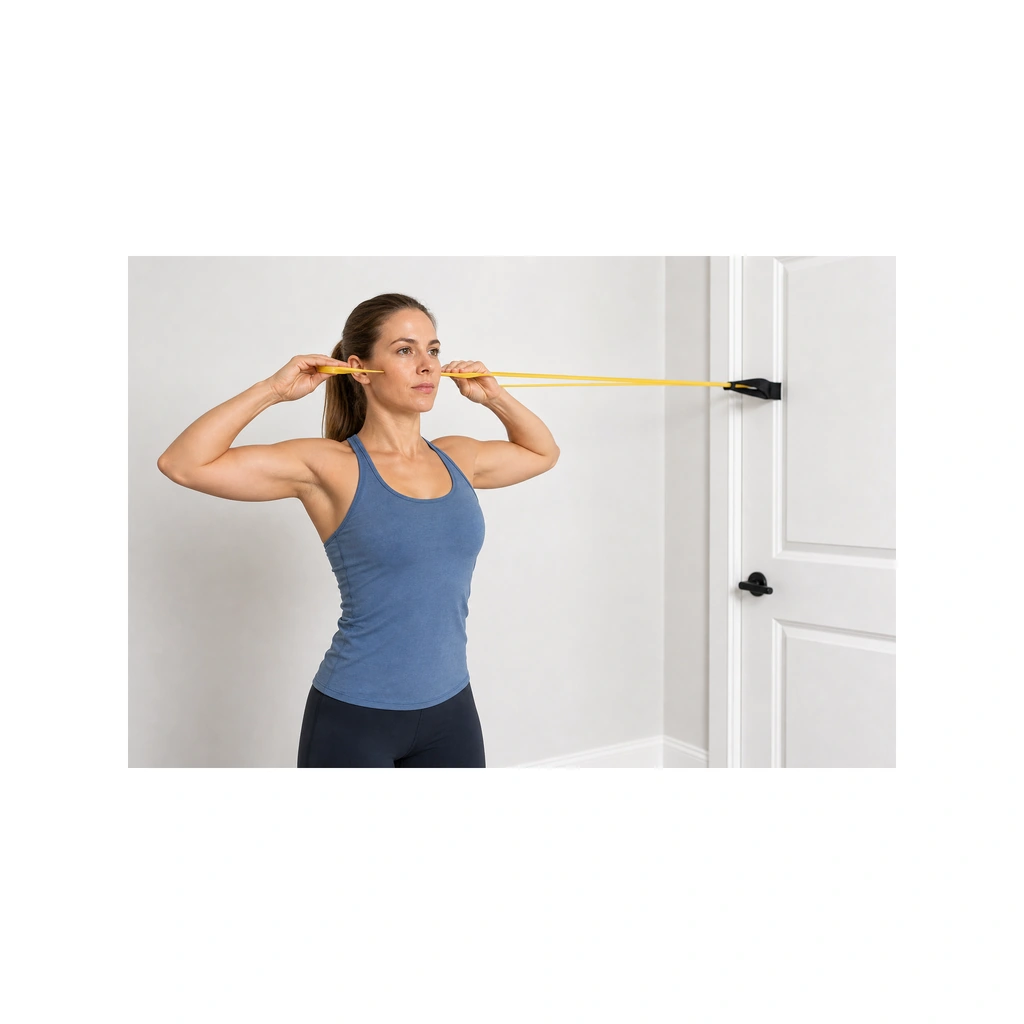 Face Pull - Step 4 of 6: External rotate - hands end up beside your ears