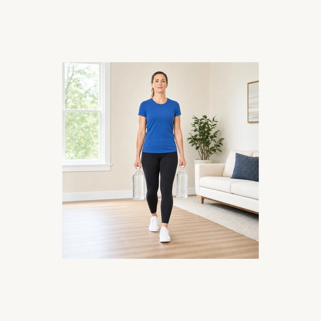Farmer Carry (Posture Under Load) - Step 4 of 6: Look straight ahead