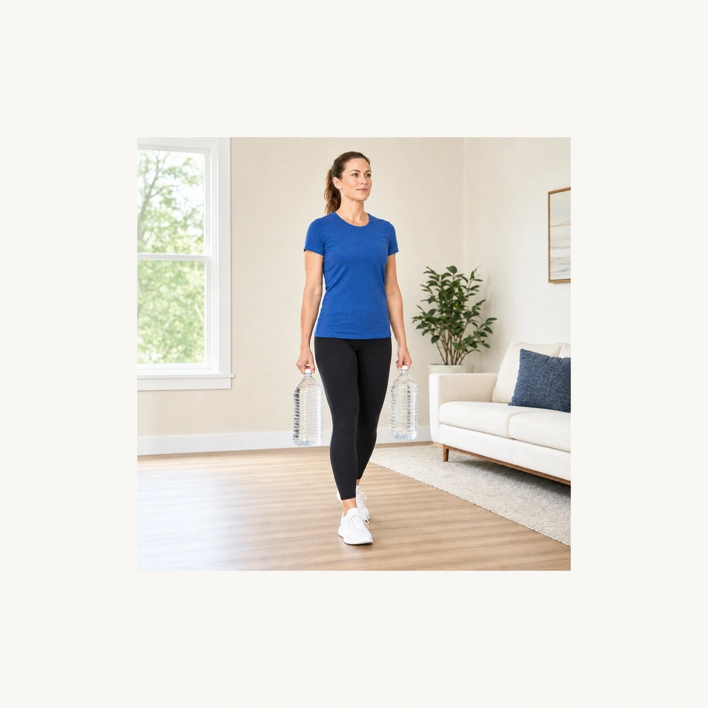 Farmer Carry (Posture Under Load) - Step 5 of 6: Breathe normally
