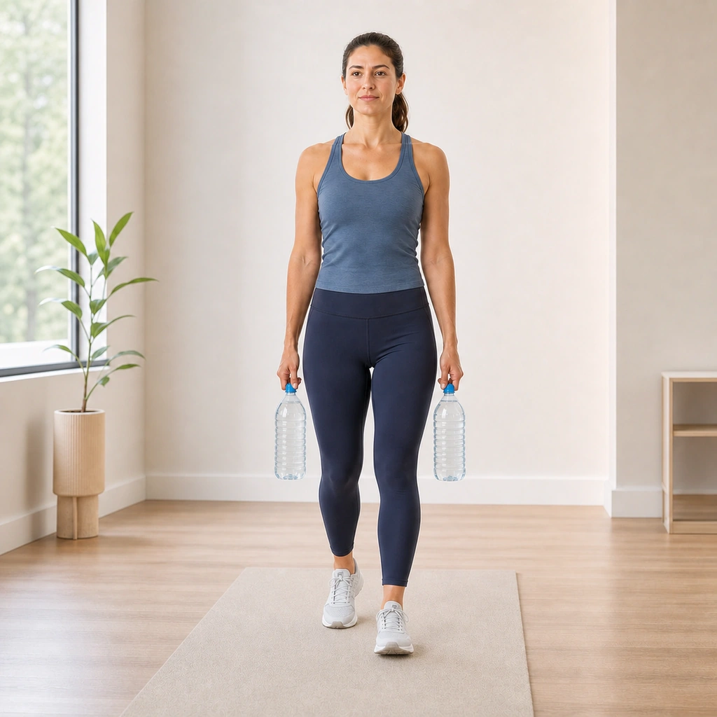 Farmer Carry - Step 3 of 4: Maintain tall posture throughout