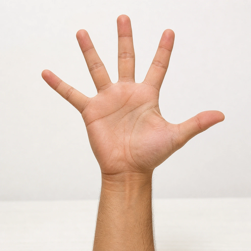 Finger Spread and Squeeze - Step 2 of 5: Hold for 1 second