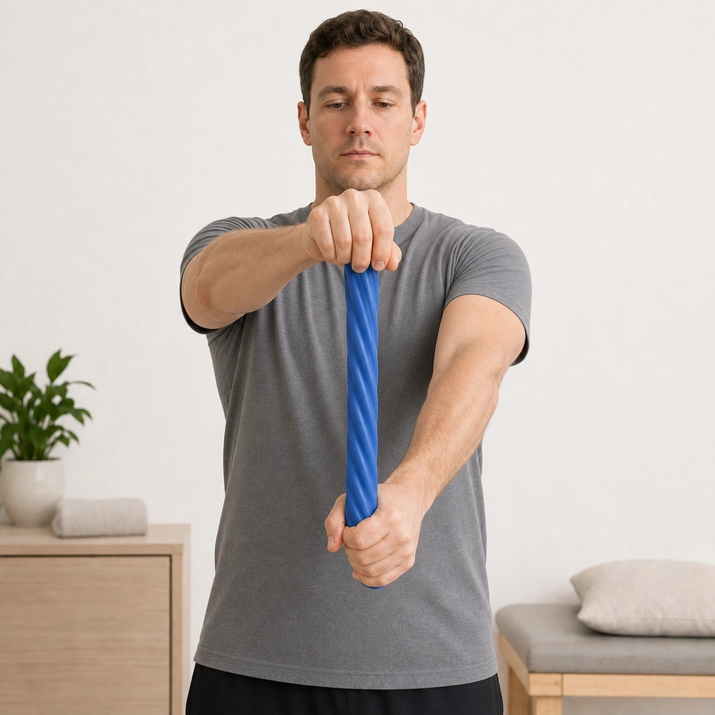 FlexBar Tyler Twist - Step 2 of 5: Extend both arms straight out