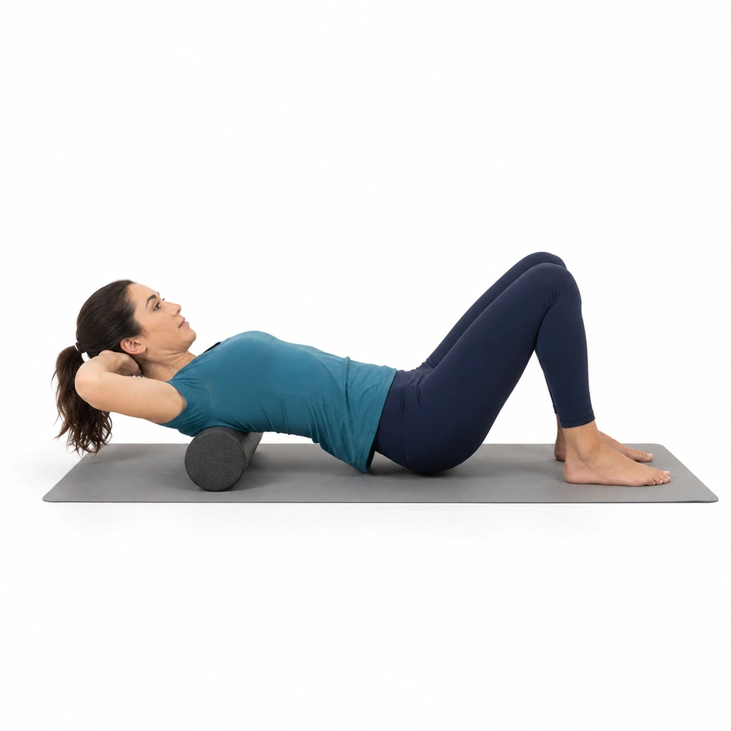 Foam Roller Thoracic Extension - Step 6 of 6: Move roller up or down to target different segments
