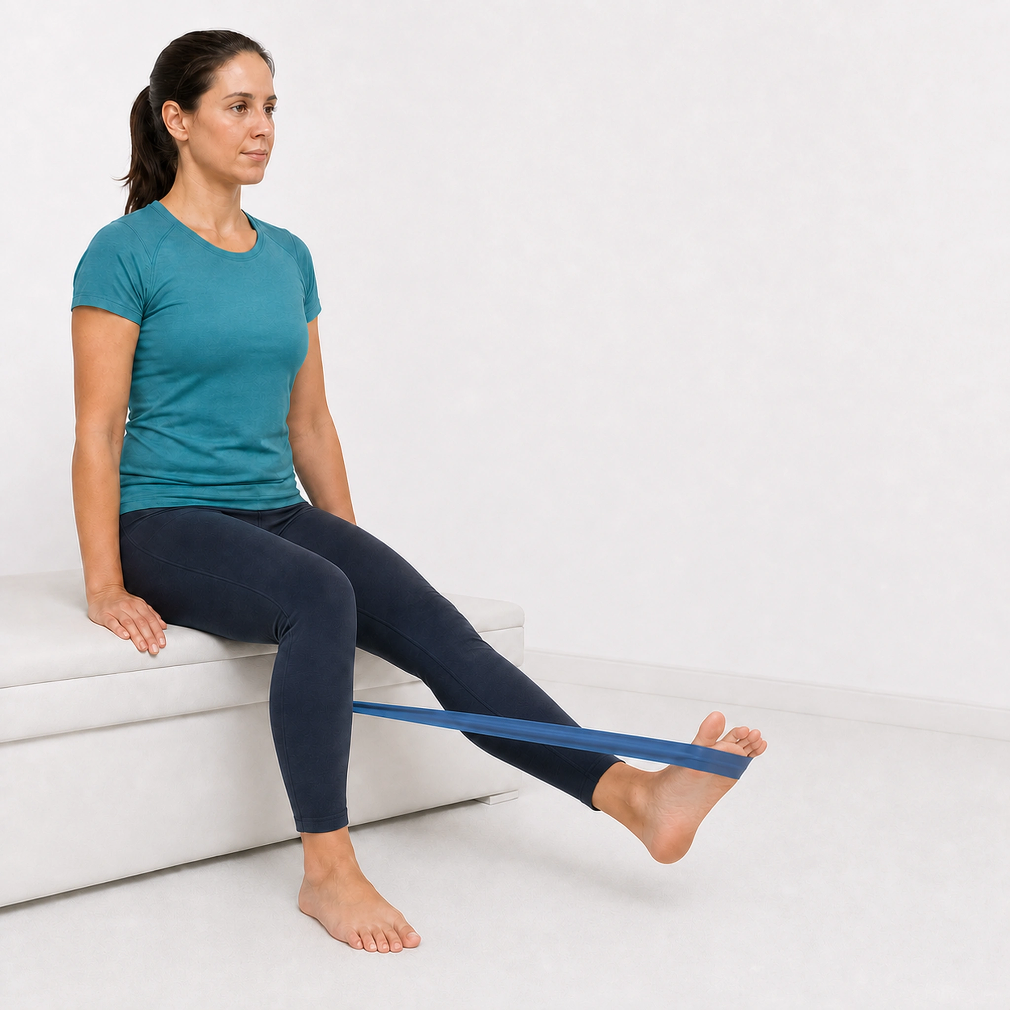 Foot Inversion/Eversion with Band - Step 5 of 6: Turn your foot and toes outward against resistance