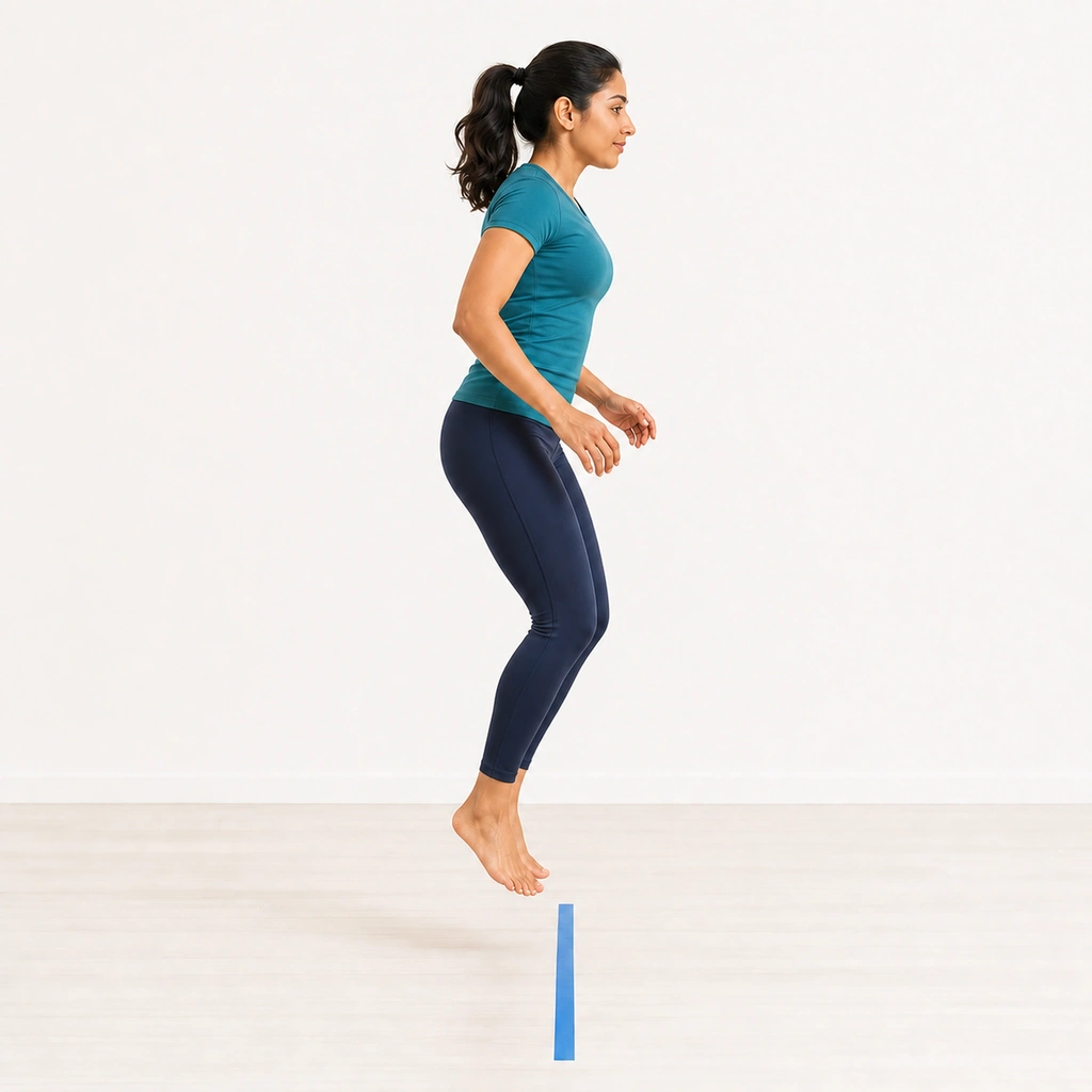 Forward/Backward Hops - Step 4 of 5: Continue hopping forward and back