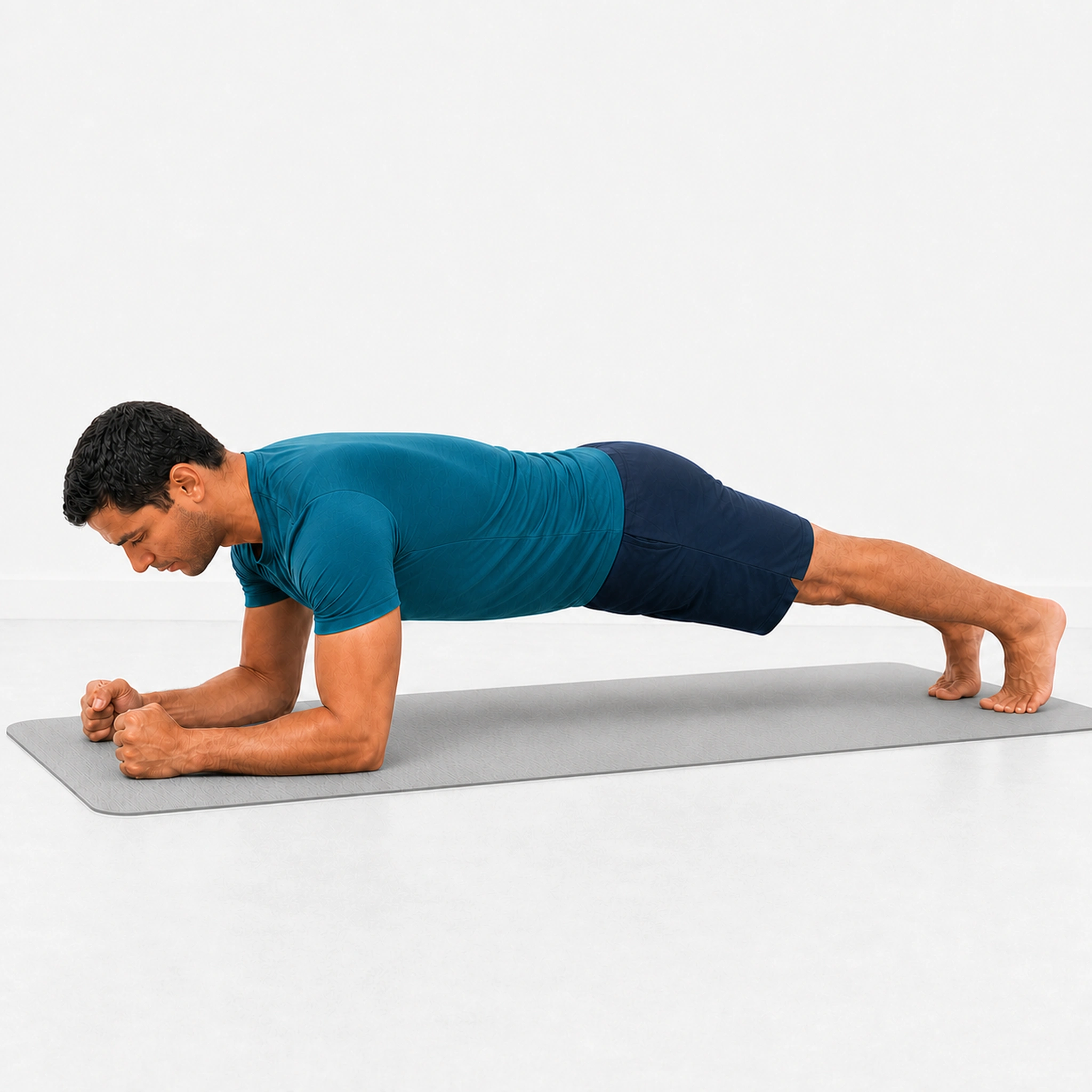 Front Plank (Forearm Plank) - Step 5 of 6: Keep breathing normally