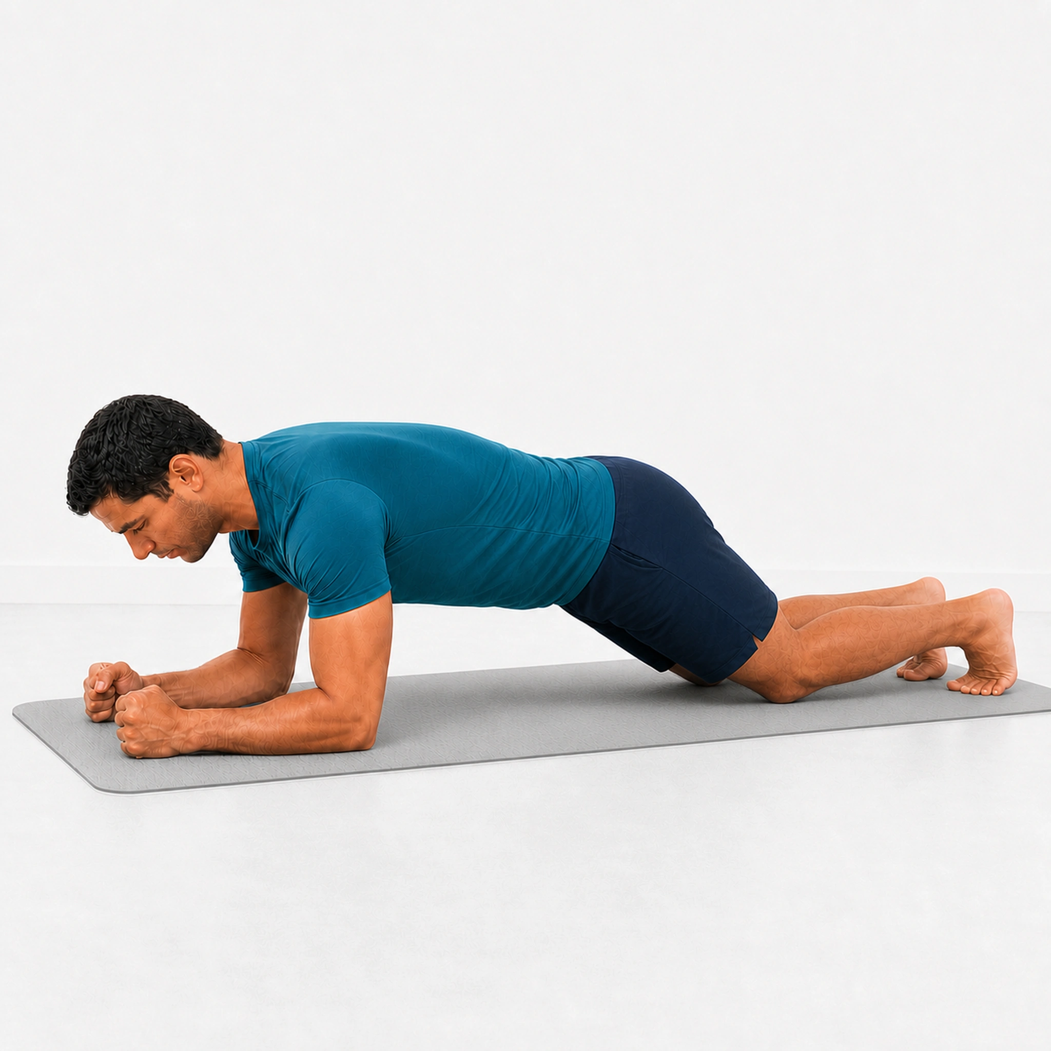 Front Plank (Forearm Plank) - Step 6 of 6: Hold position for target time