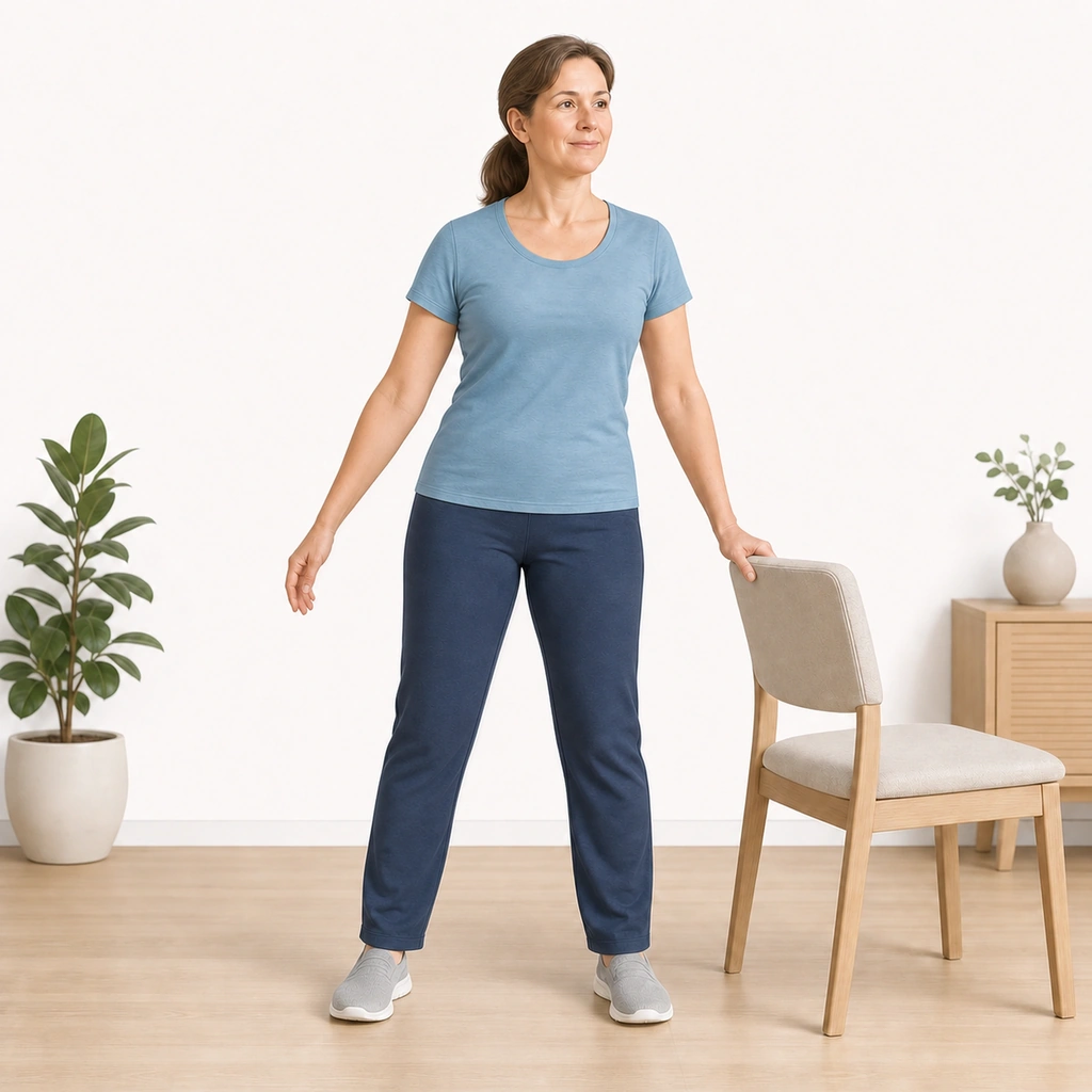 Gentle Arm Swings - Step 2 of 5: Let your arm swing like a pendulum