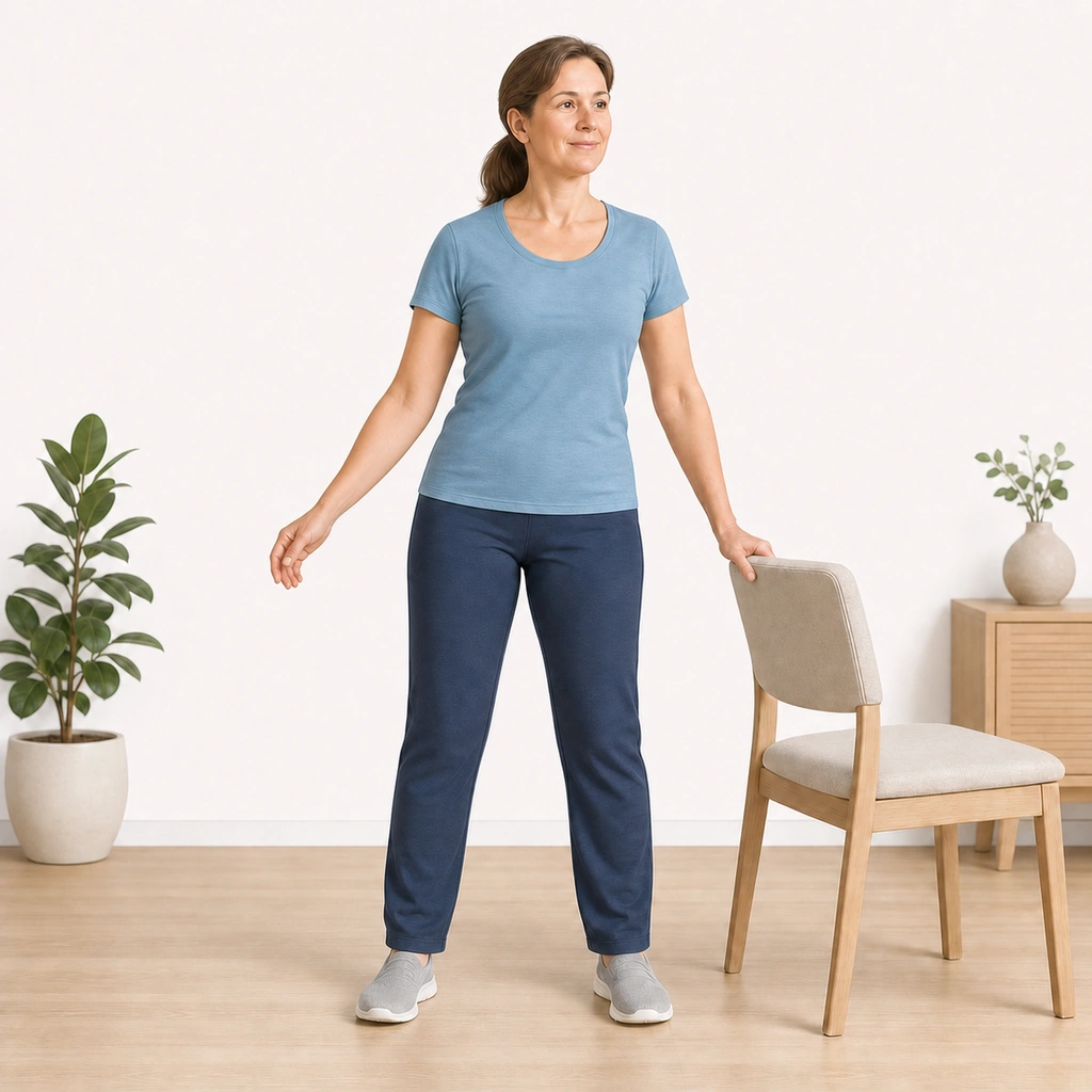 Gentle Arm Swings - Step 4 of 5: Allow natural elbow bend and straighten