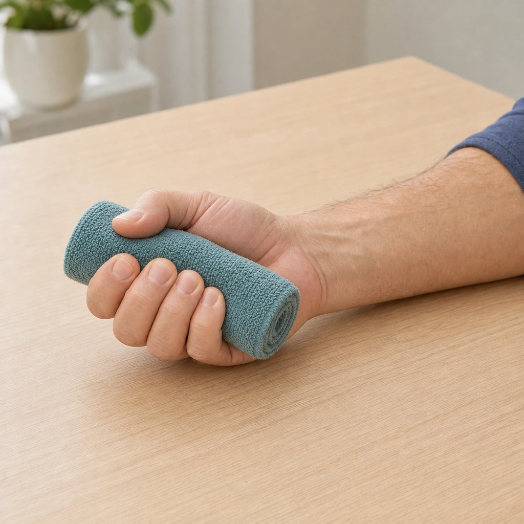 Gentle Grip Isometric - Step 2 of 5: Use only 30-40% of max effort