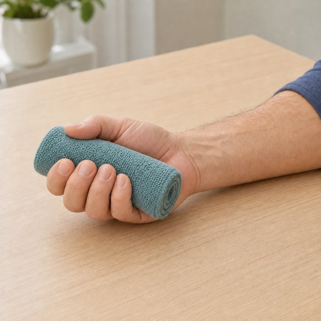 Gentle Grip Isometric - Step 3 of 5: Hold the gentle squeeze for 10-20 seconds